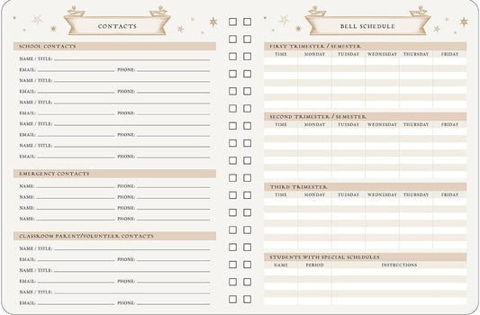 Harry Potter: Hogwarts Teacher's 12-Month Undated Planner