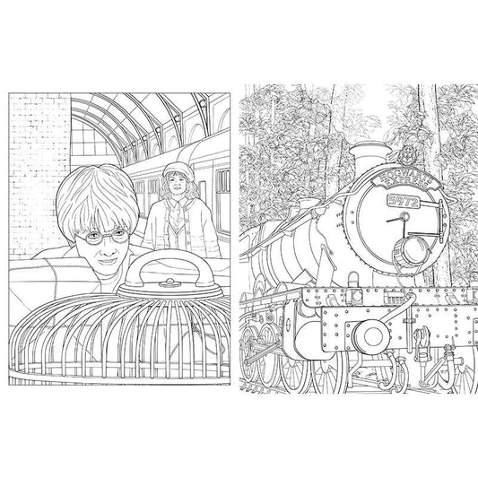 Harry Potter: Travels Through the Wizarding World Coloring Book
