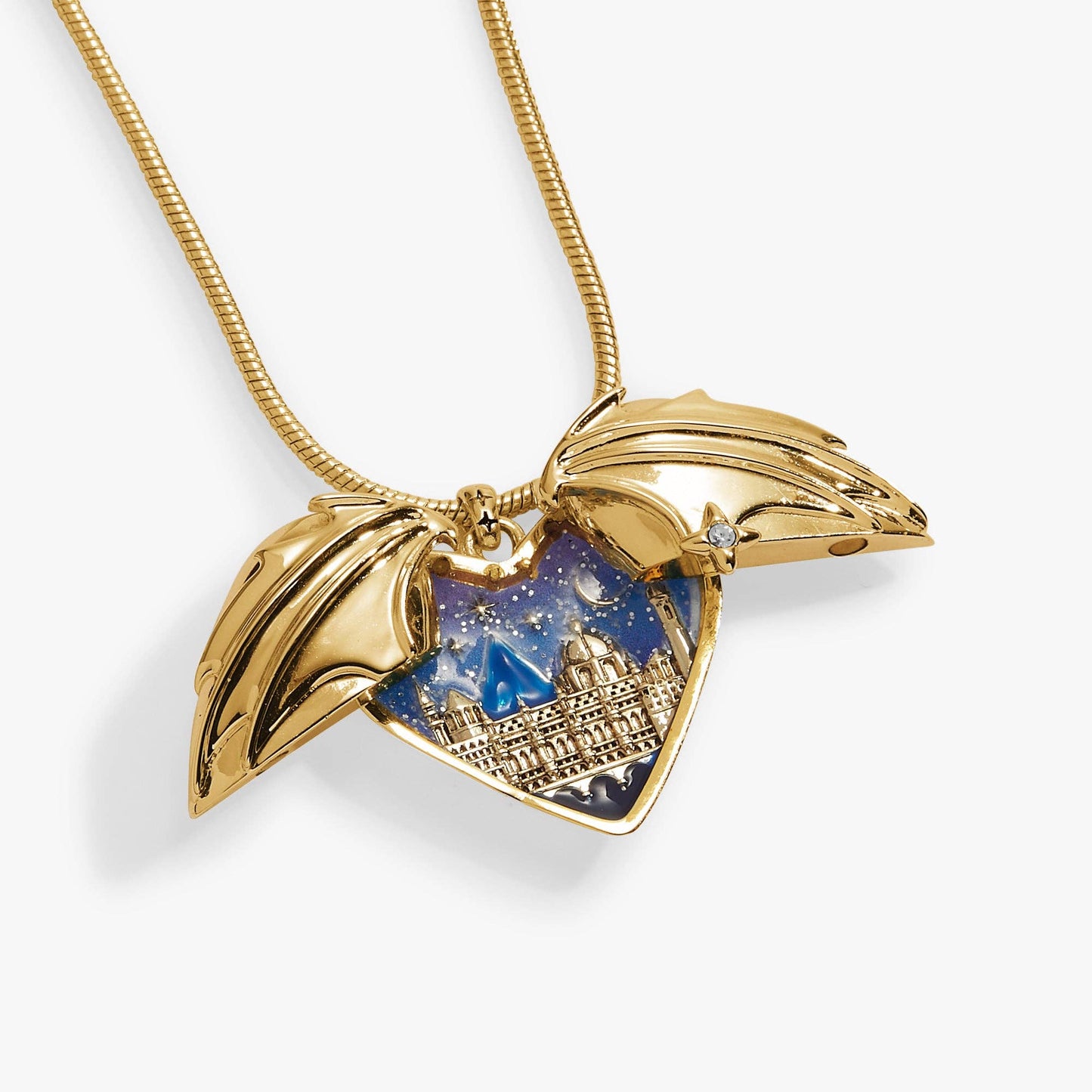 A Court of Thorns and Roses Velaris Heart Locket Necklace: Silver