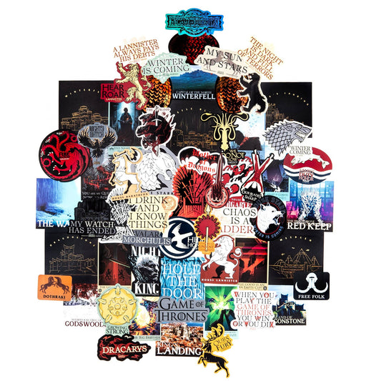 Game of Thrones Sigils & Iconic Art Decals (60-Pack)