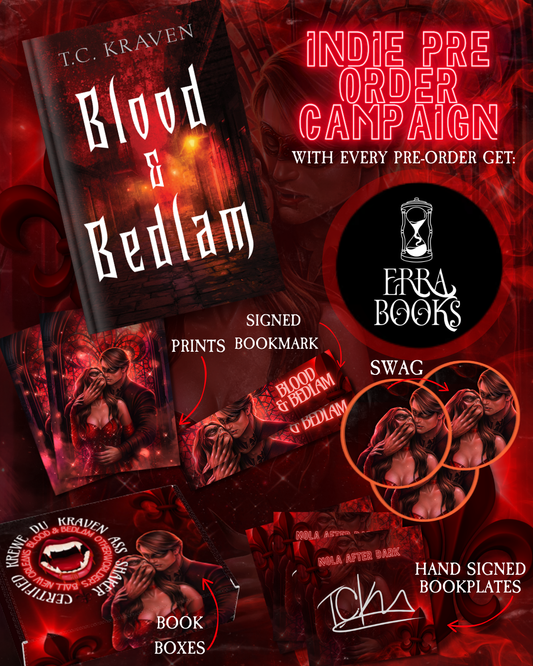 (PREORDER) Blood & Bedlam by T. C. Kraven (Signed Bookplate)