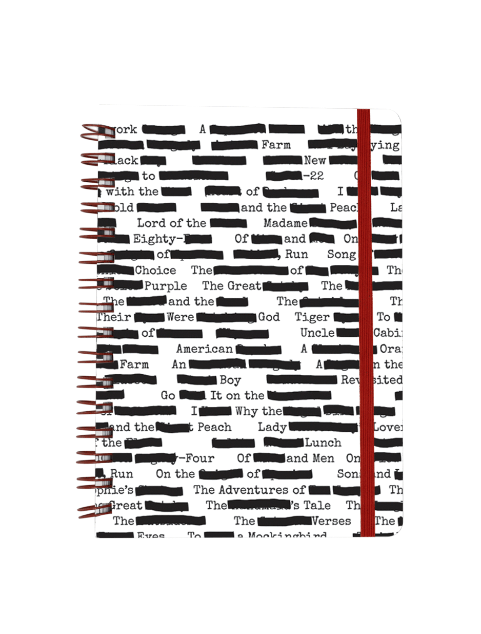 Banned Books lenticular notebook