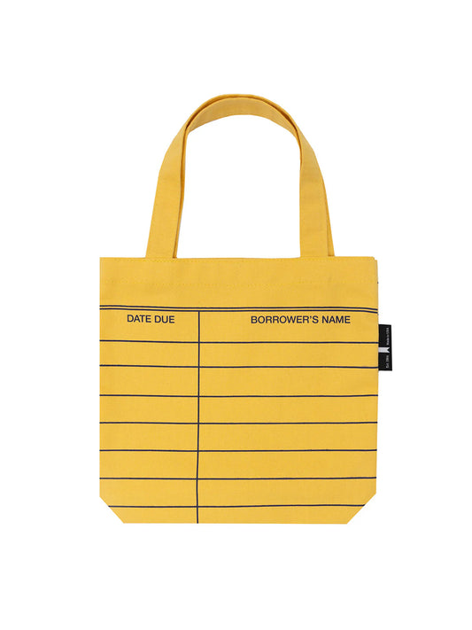 Library Card mini tote