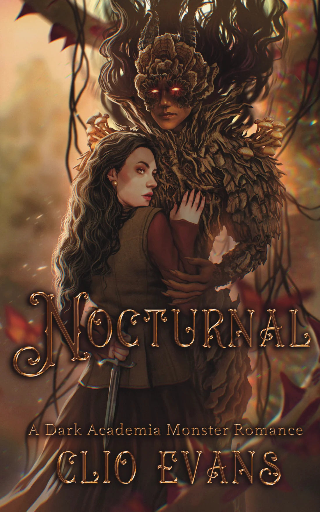 Nocturnal: A Dark Academia Monster Romance by Clio Evans (Illustrated Cover) (Signed)