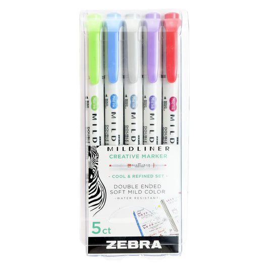 Zebra MildLiner 5 Ct. Cool & Refined Set