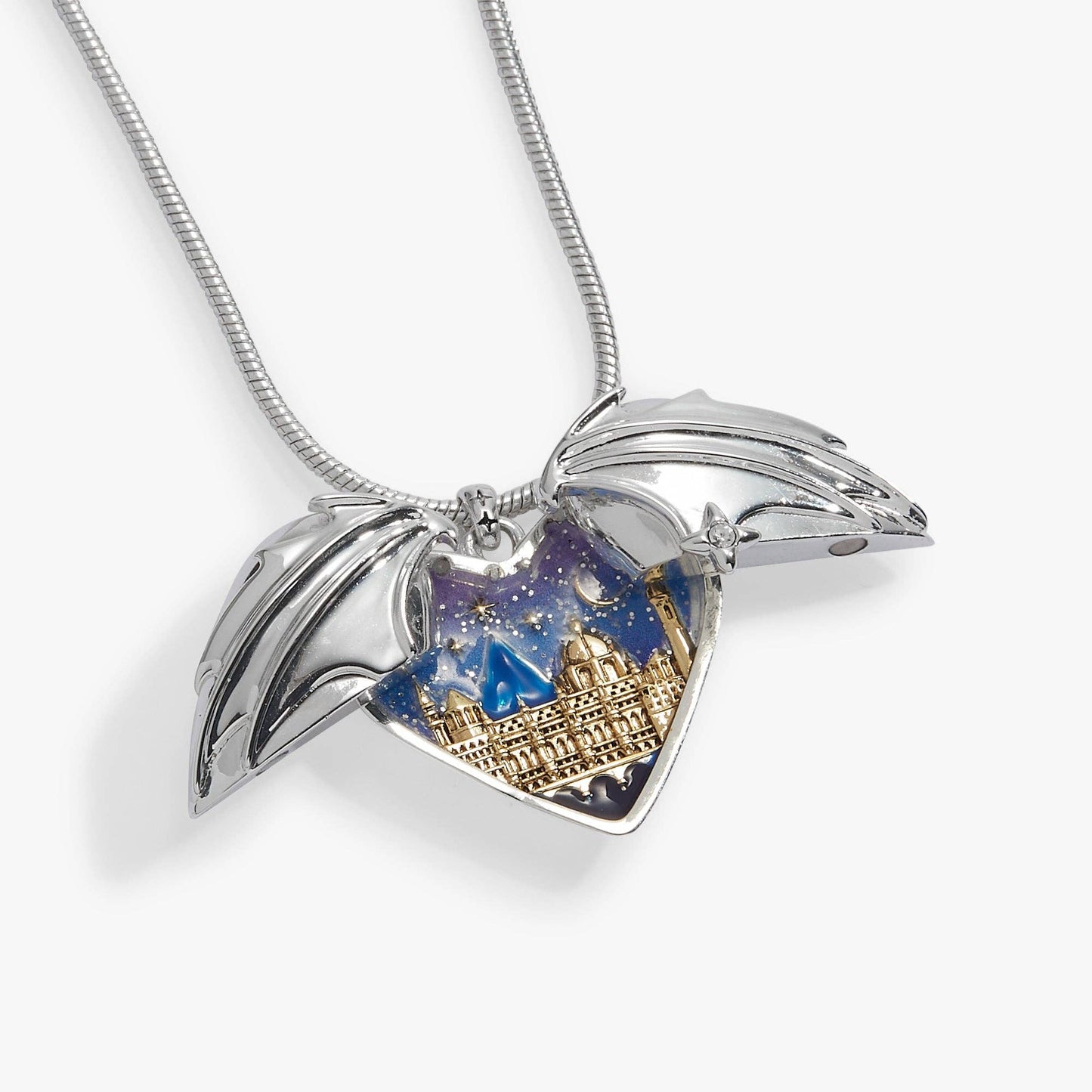 A Court of Thorns and Roses Velaris Heart Locket Necklace: Silver