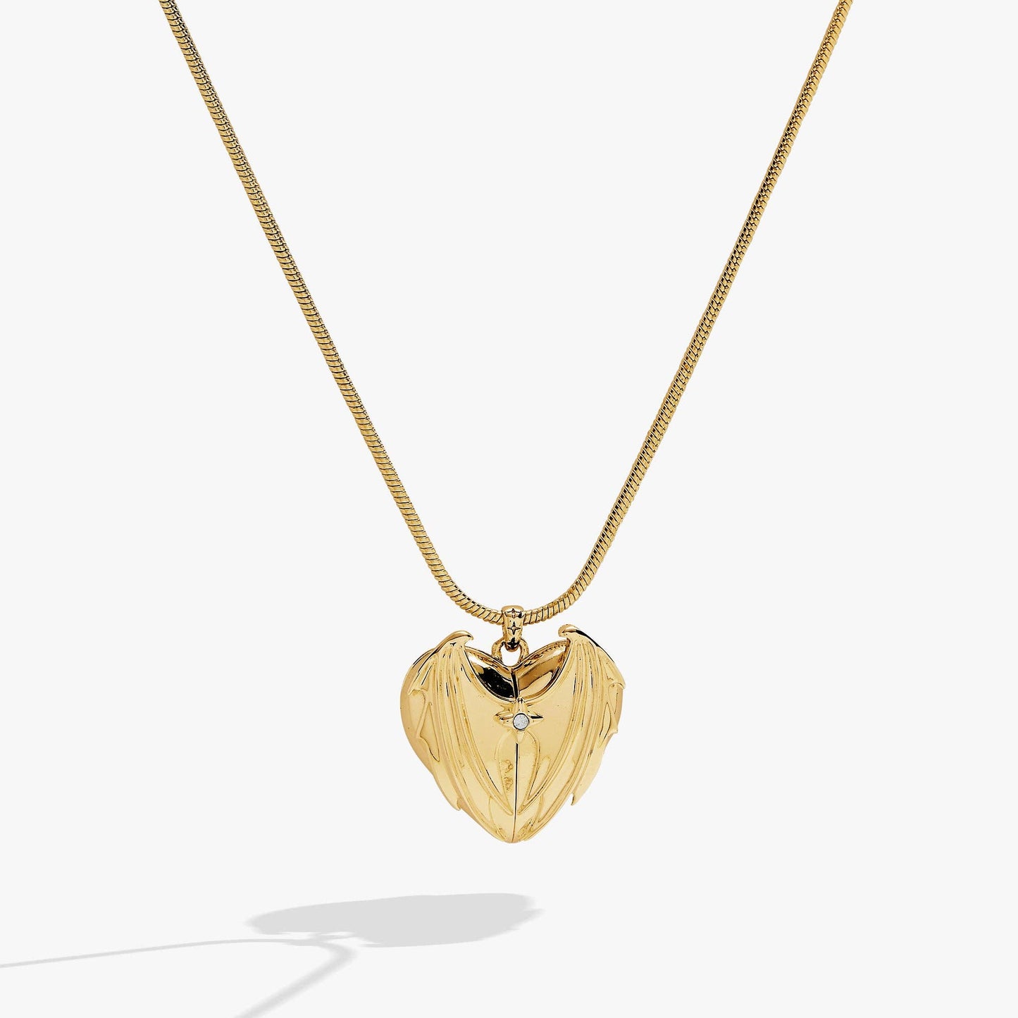 A Court of Thorns and Roses Velaris Heart Locket Necklace: Silver