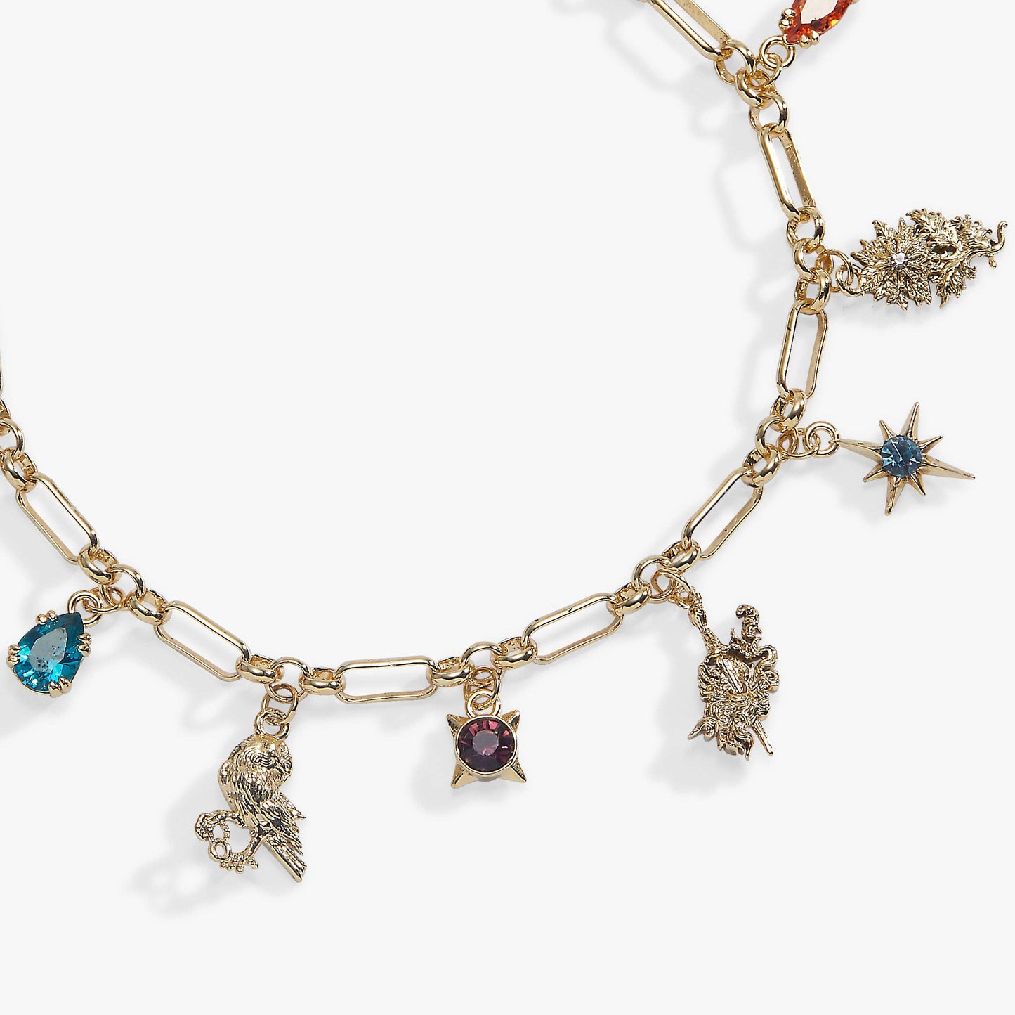 A Court of Thorns and Roses Book Covers Charm Toggle Bracelet: Gold