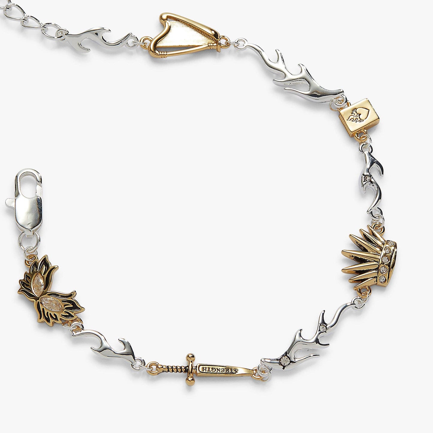A Court of Thorns and Roses Nesta Archeron Linear Bracelet: Two Tone