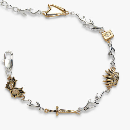 A Court of Thorns and Roses Nesta Archeron Linear Bracelet: Two Tone