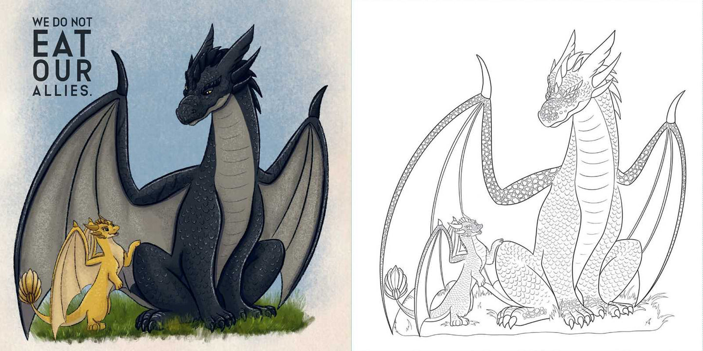 Fourth Wing: The Official Coloring Book