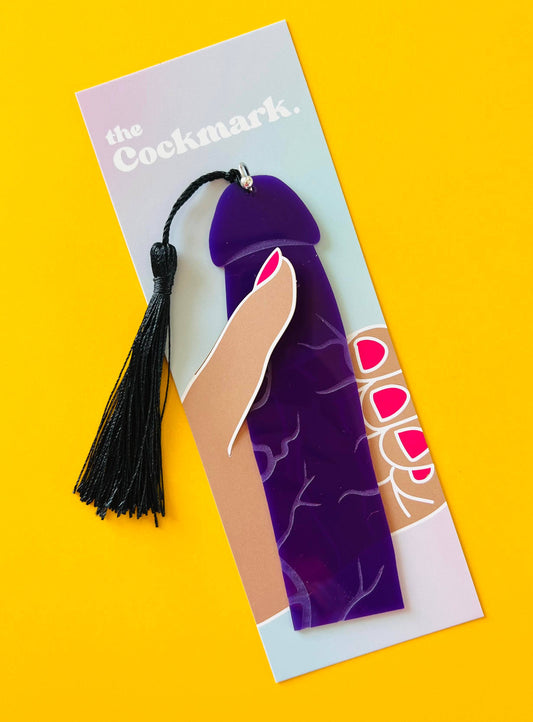 Prince Albert Cockmark: Purple bookmark