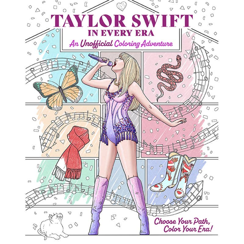 Taylor Swift in Every Era Coloring Book