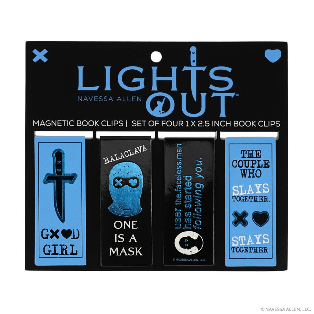 Lights Out Magnetic Bookmarks (4-Pack)