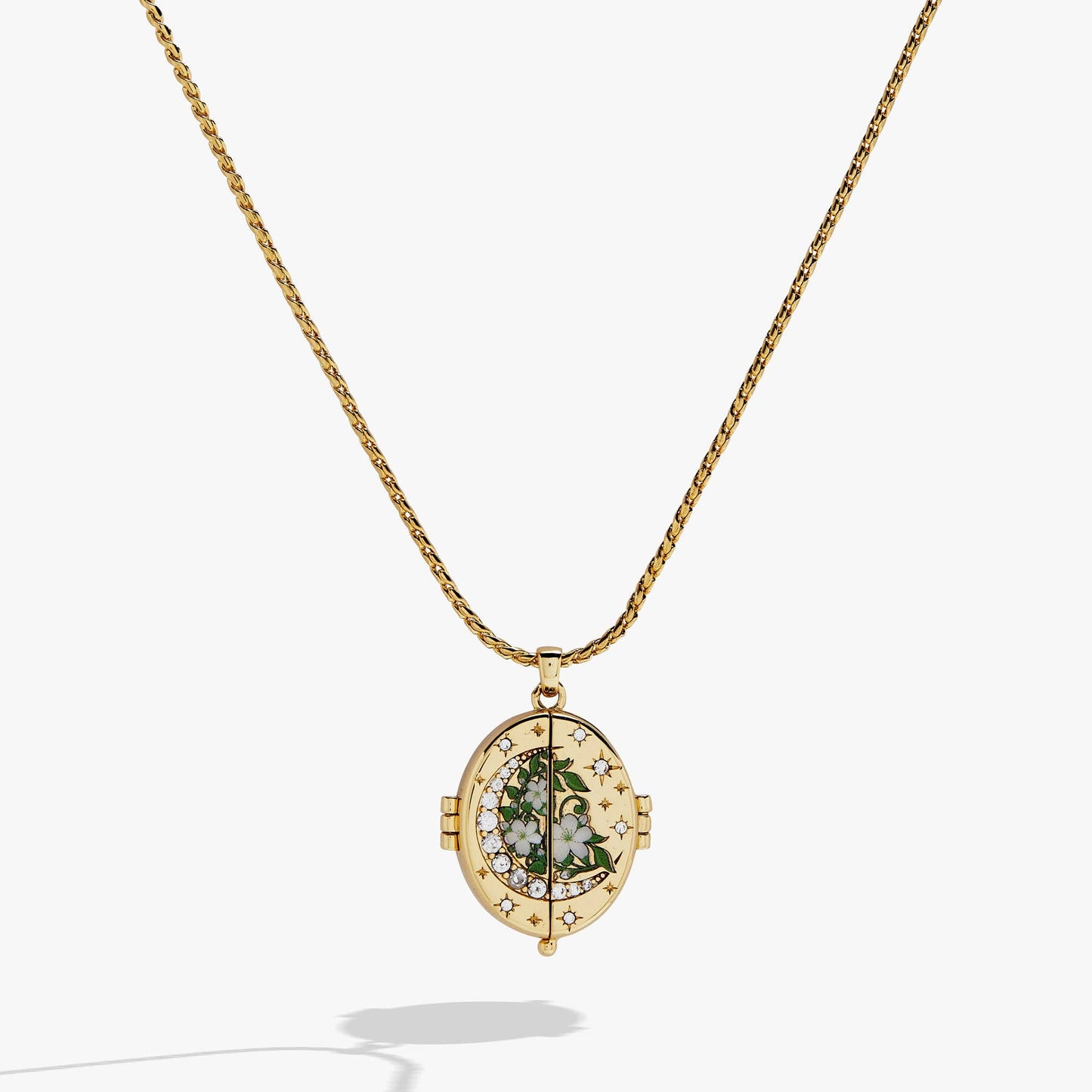 A Court of Thorns and Roses "There You Are" Locket Necklace: Gold