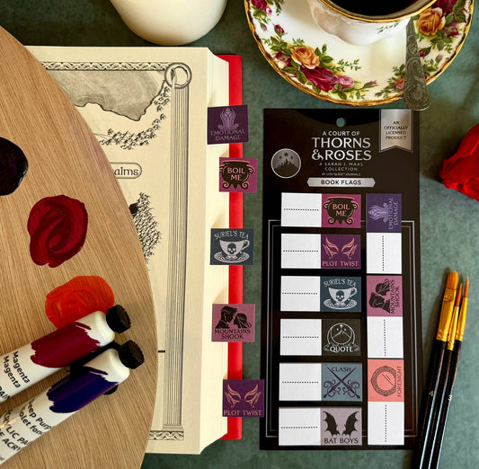 A Court of Thorns and Roses Book Annotation Flags