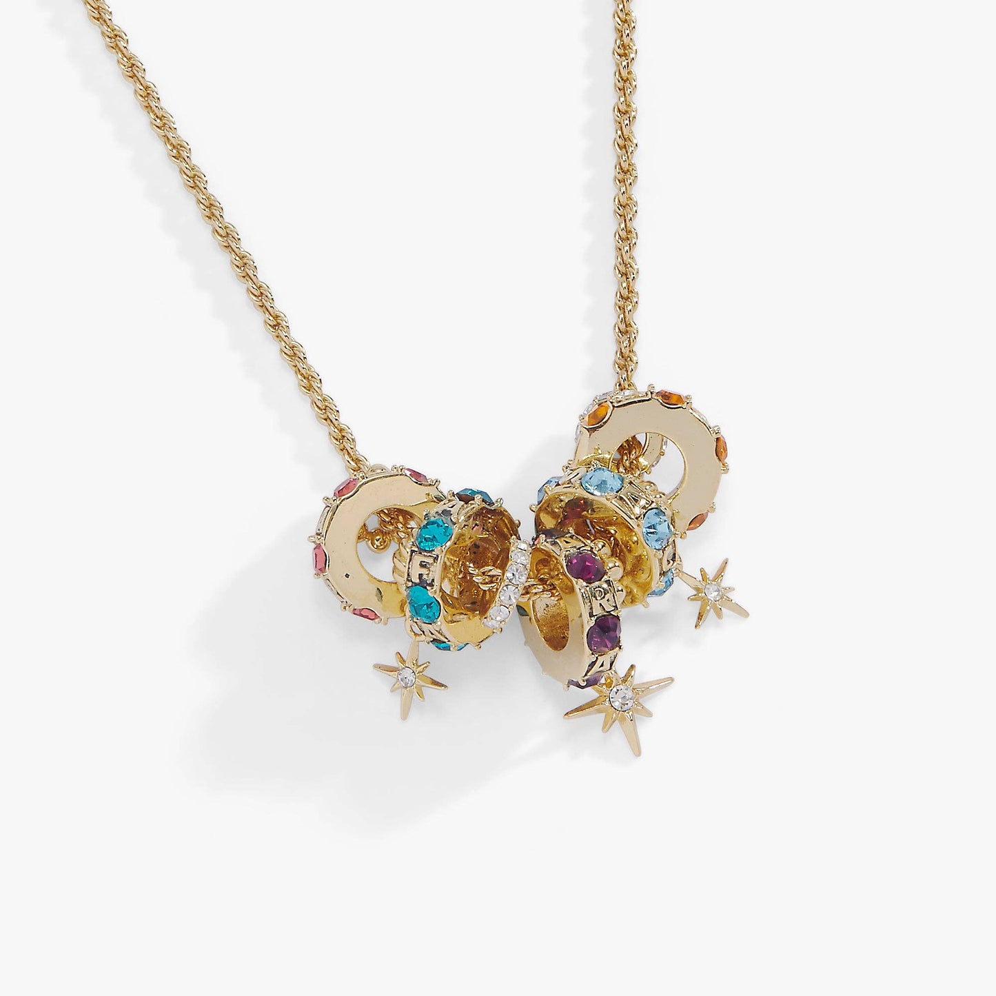 A Court of Thorns and Roses Book Acronym Bead Necklace: Gold
