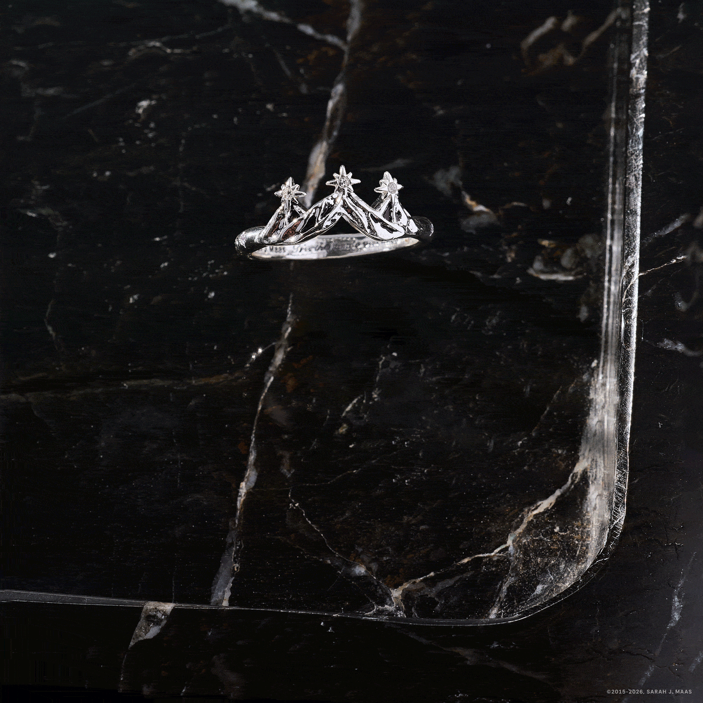 A Court of Thorns and Roses™ Bat Boys Ring Set of 3: Silver Size 7