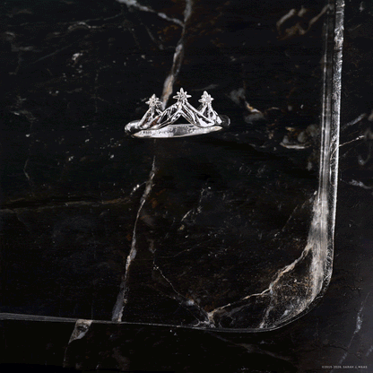 A Court of Thorns and Roses™ Bat Boys Ring Set of 3: Silver Size 7