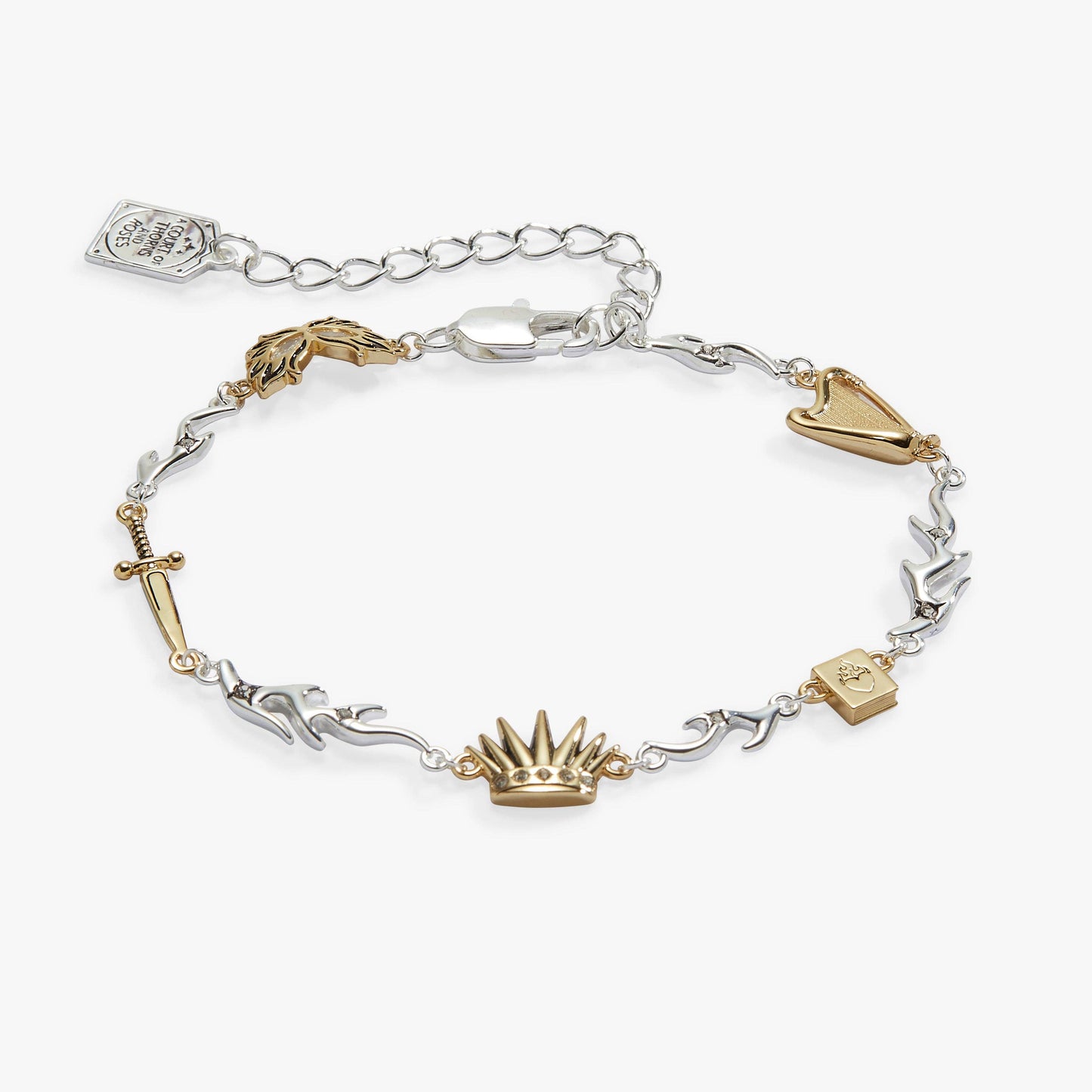 A Court of Thorns and Roses Nesta Archeron Linear Bracelet: Two Tone