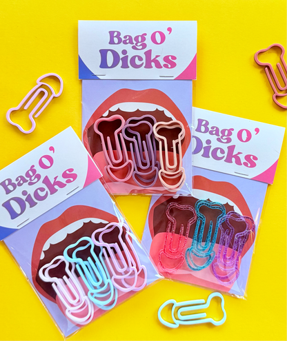 Bag O' Dick Cockclips : Nudes, paper clips