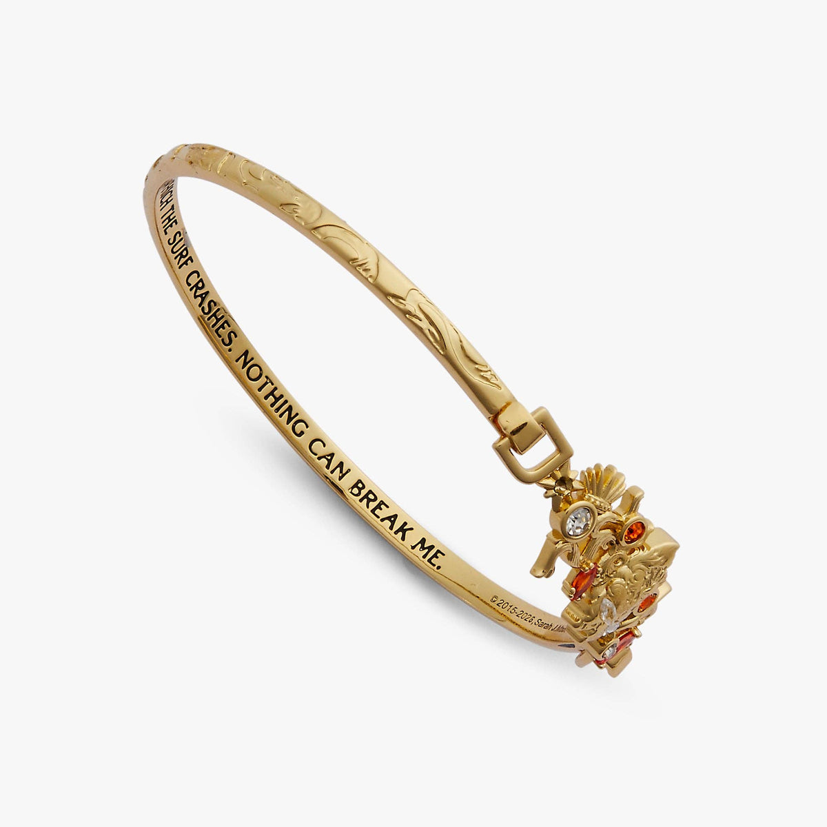 ACOTAR Silver Flames Dread Trove Tension Bangle: Gold