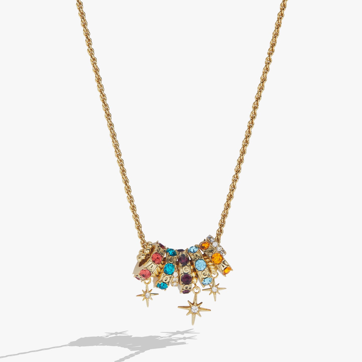 A Court of Thorns and Roses Book Acronym Bead Necklace: Gold