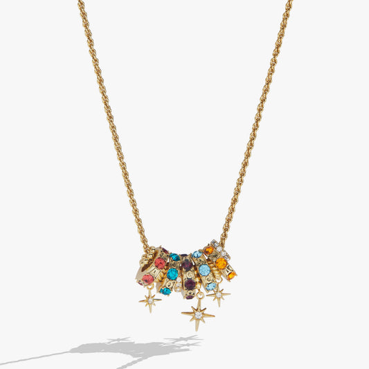 A Court of Thorns and Roses Book Acronym Bead Necklace: Gold