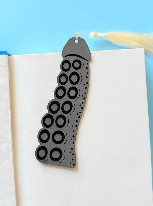 Coctopus Cockmark: Gray Leatherette bookmark