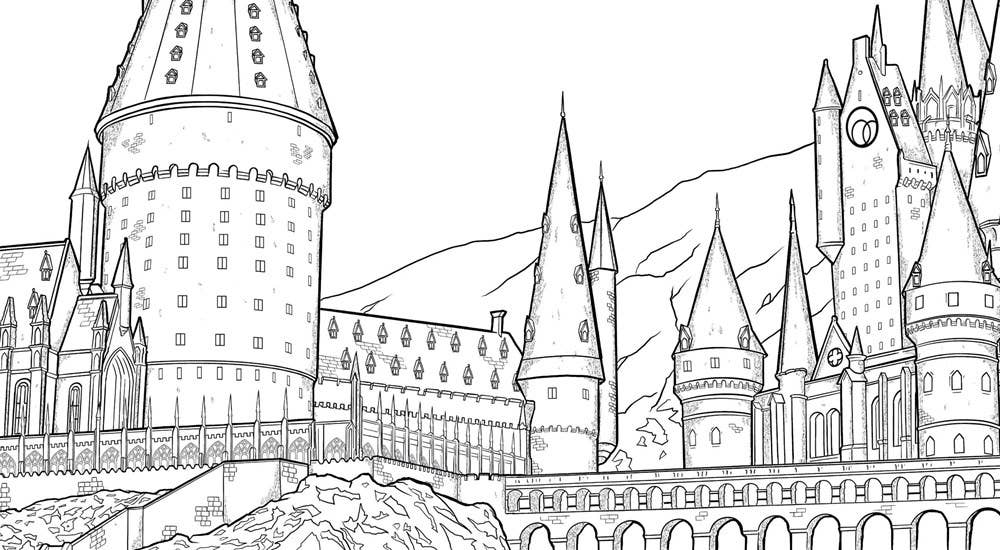 Harry Potter: Coloring Wizardry Coloring Book