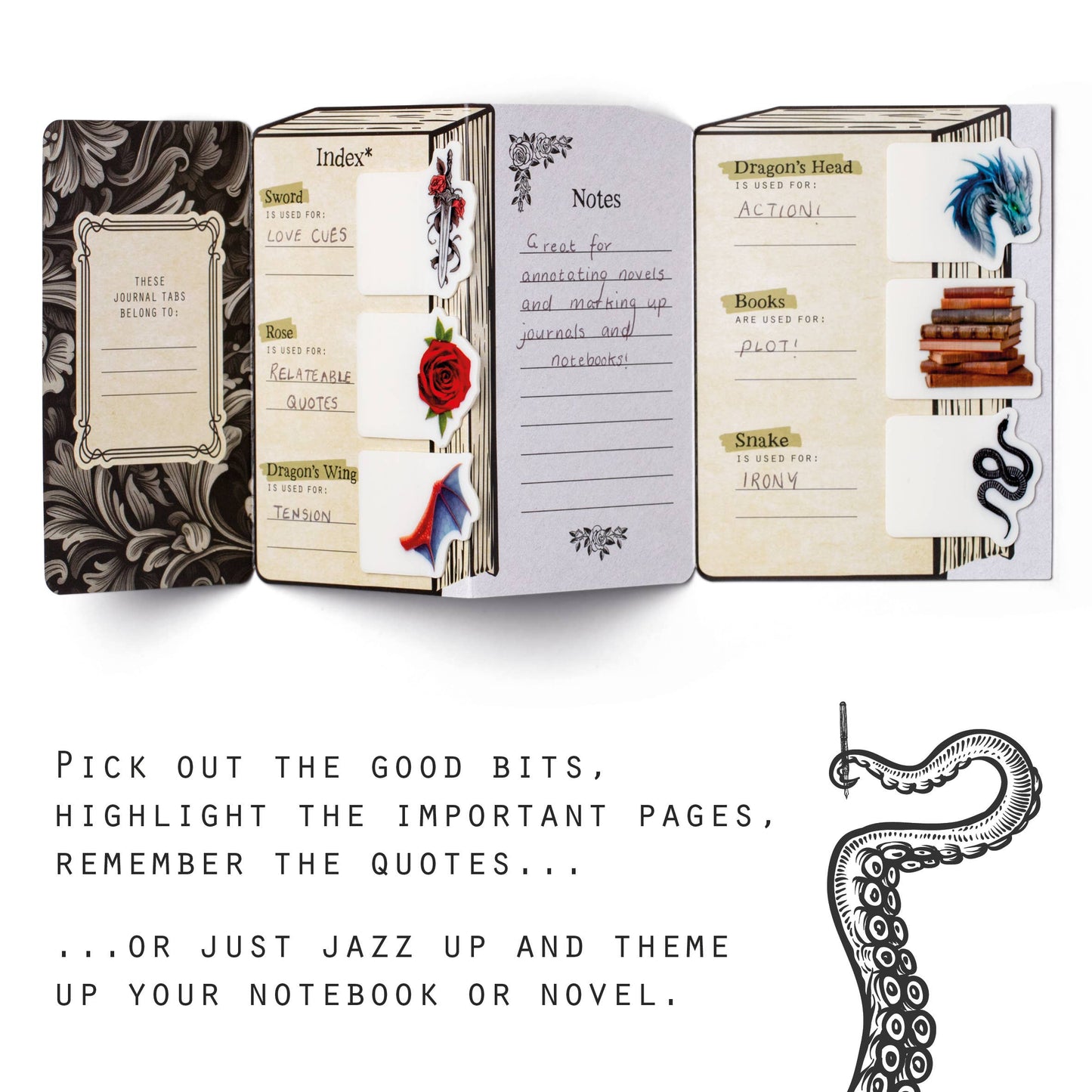 Eclectionery Journal Tabs: Botantical