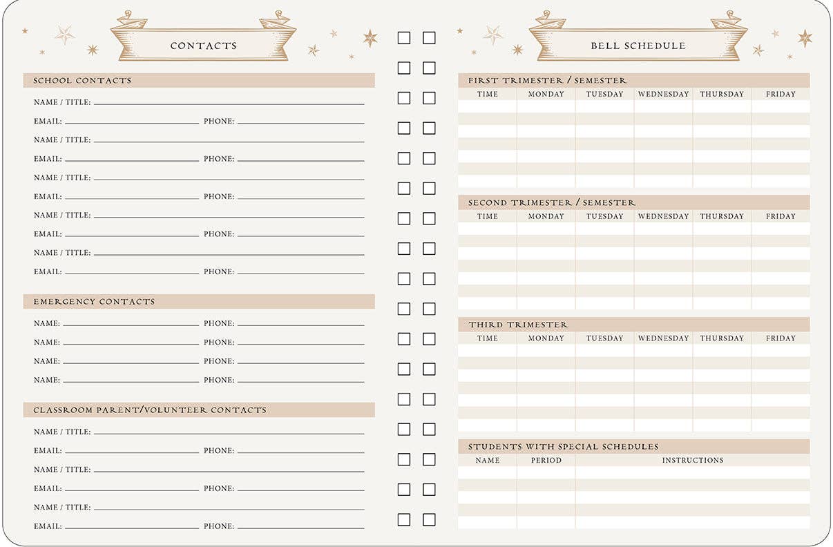 Harry Potter: Hogwarts Teacher's 12-Month Undated Planner