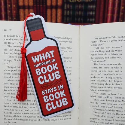 “What Happens in Book Club Stays in Book Club” Bookmark 