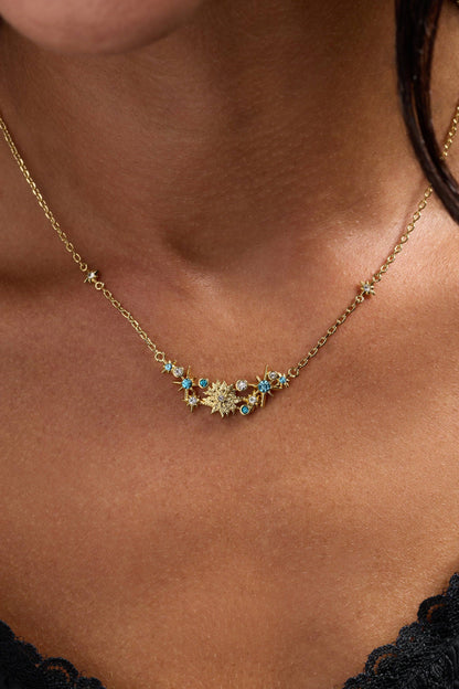ACOTAR Frost and Starlight Flower Necklace: Gold
