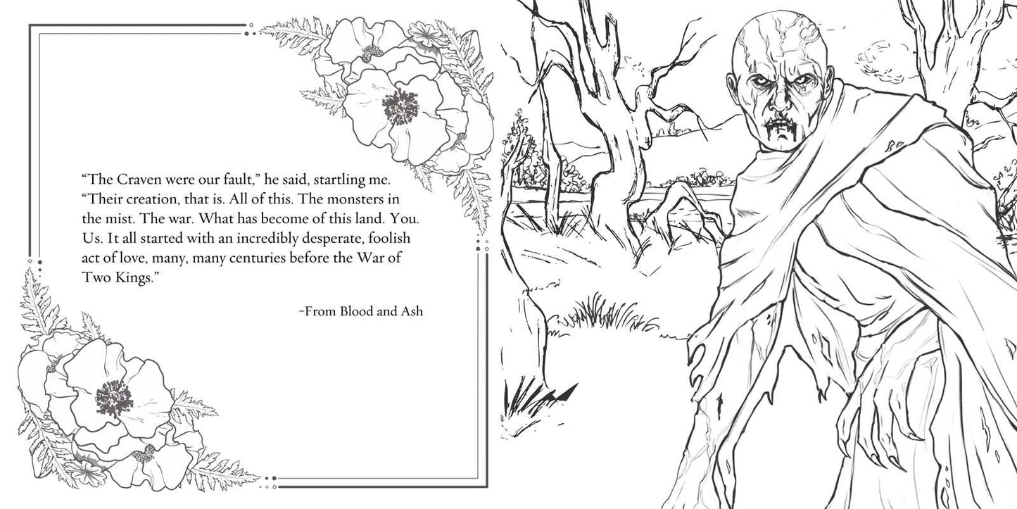 Official Blood and Ash Coloring Book by Jennifer L. Armentrout