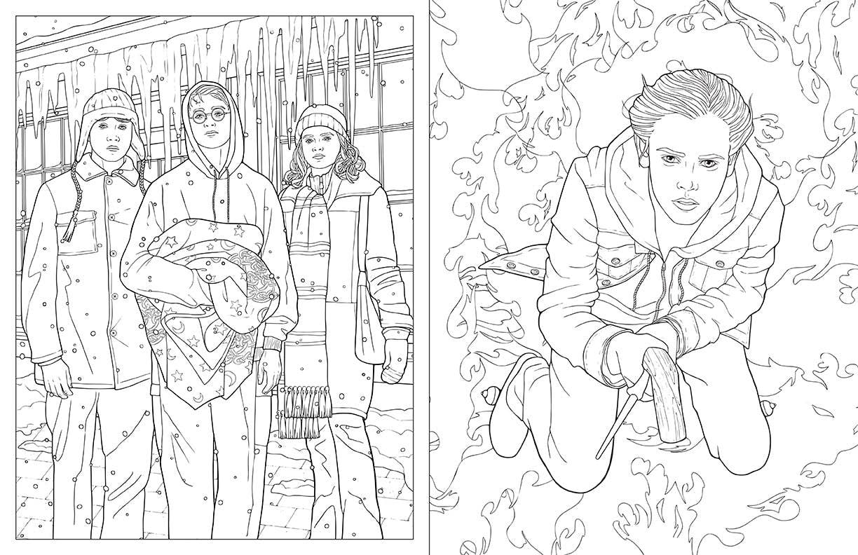 Harry Potter: Travels Through the Wizarding World Coloring Book