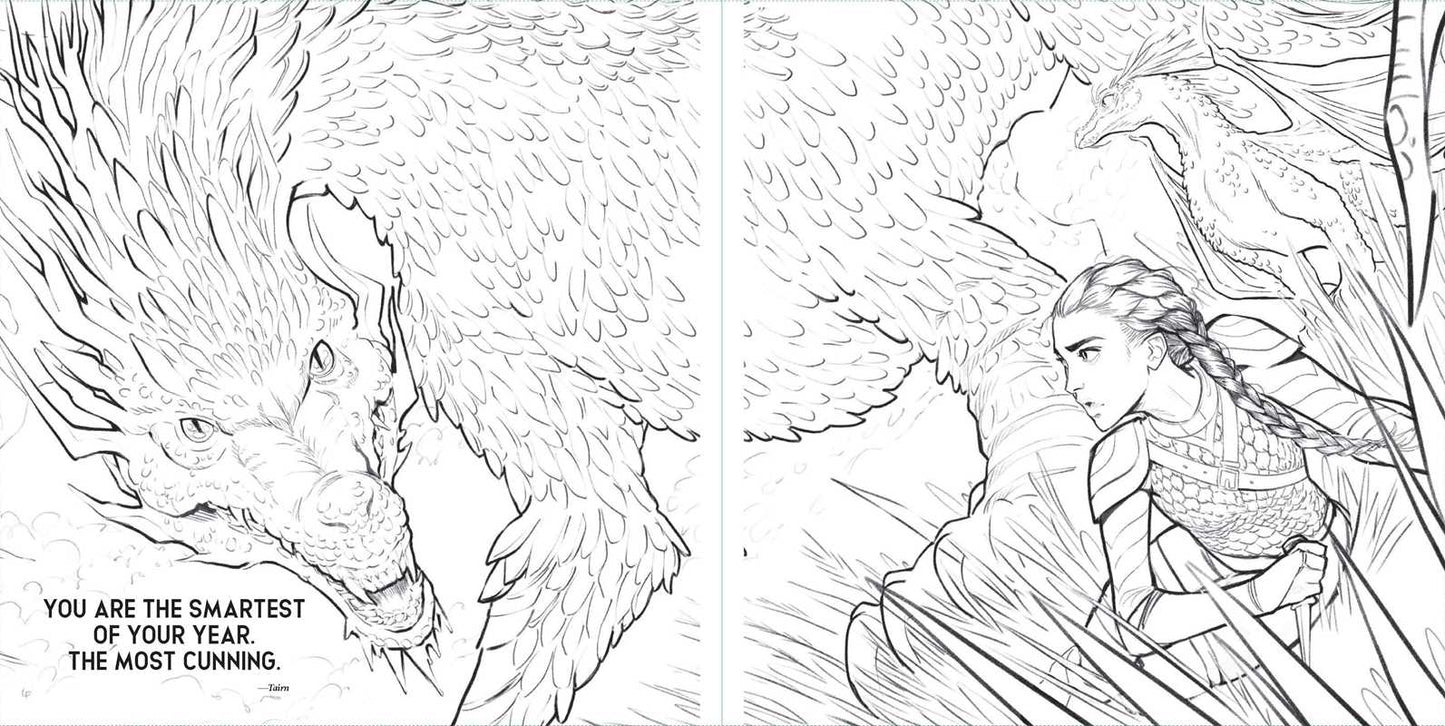 Fourth Wing: The Official Coloring Book