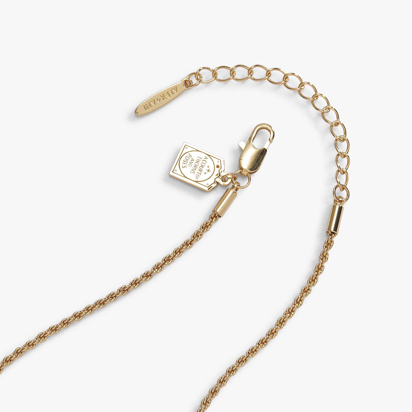 A Court of Thorns and Roses Book Acronym Bead Necklace: Gold