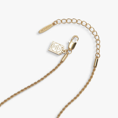 A Court of Thorns and Roses Book Acronym Bead Necklace: Gold