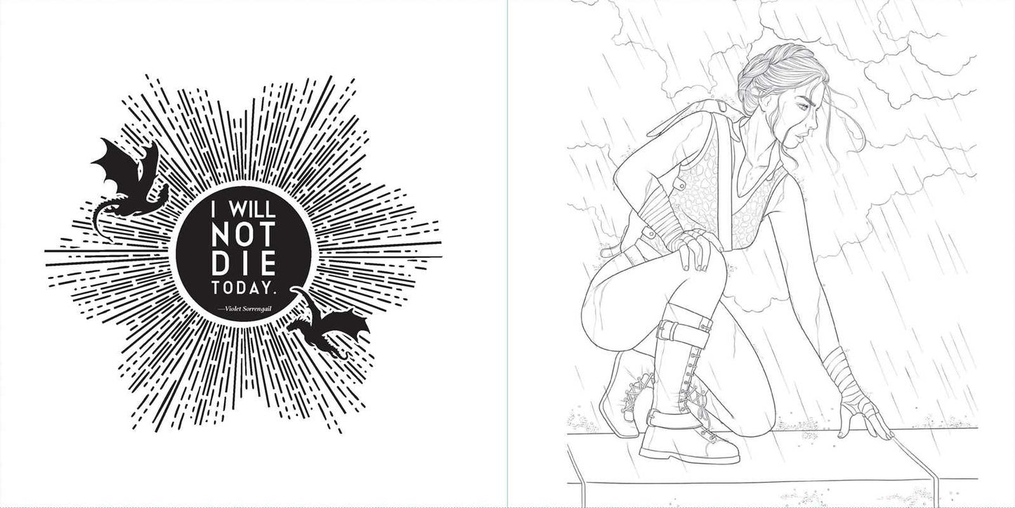 Fourth Wing: The Official Coloring Book