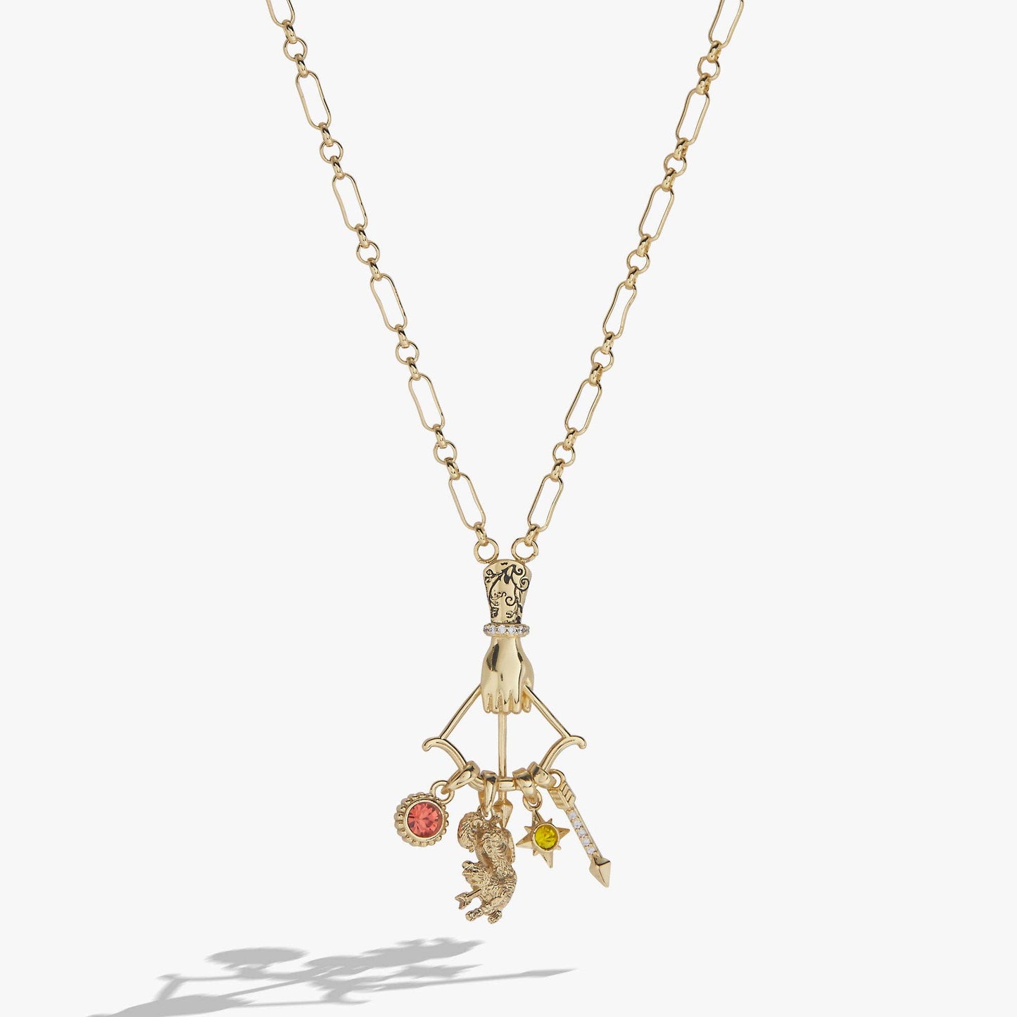 A Court of Thorns and Roses Ash Wood Arrow Necklace: Gold