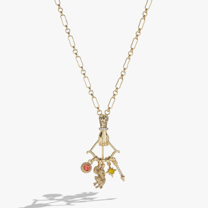 A Court of Thorns and Roses Ash Wood Arrow Necklace: Gold
