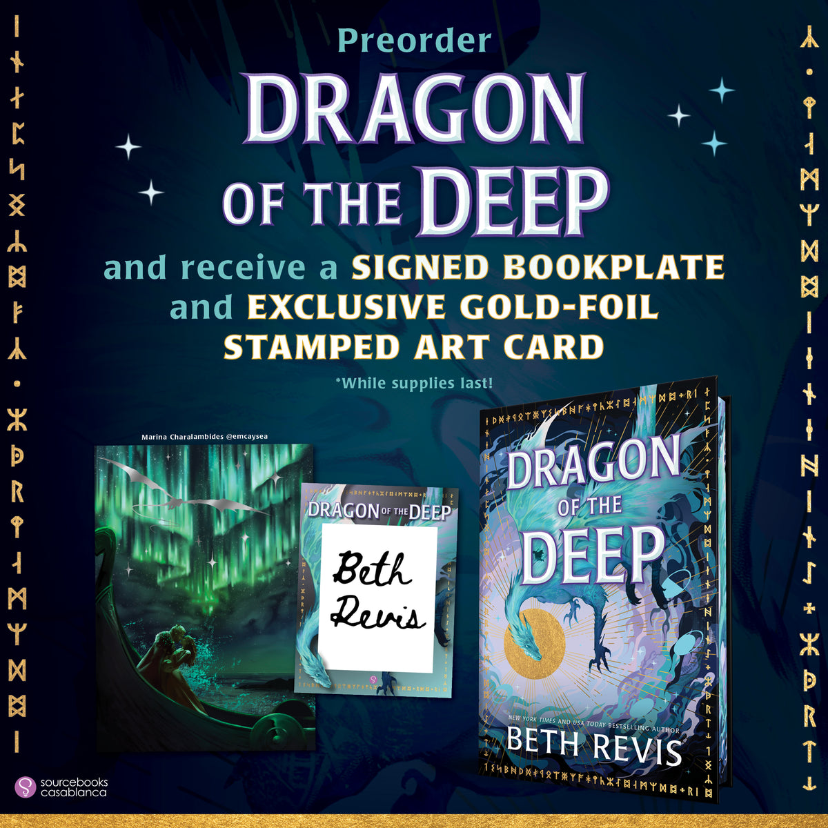(PREORDER) Dragon of the Deep by Beth Revis (Deluxe Edition) (Signed Bookplate)