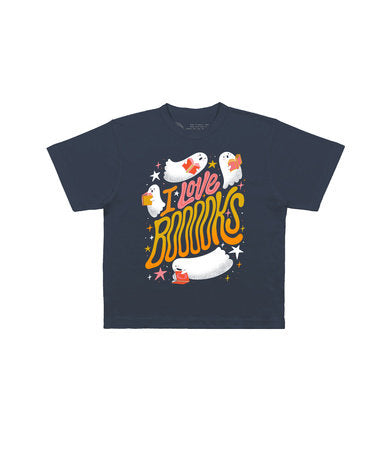 I Love Booooks kids tshirt