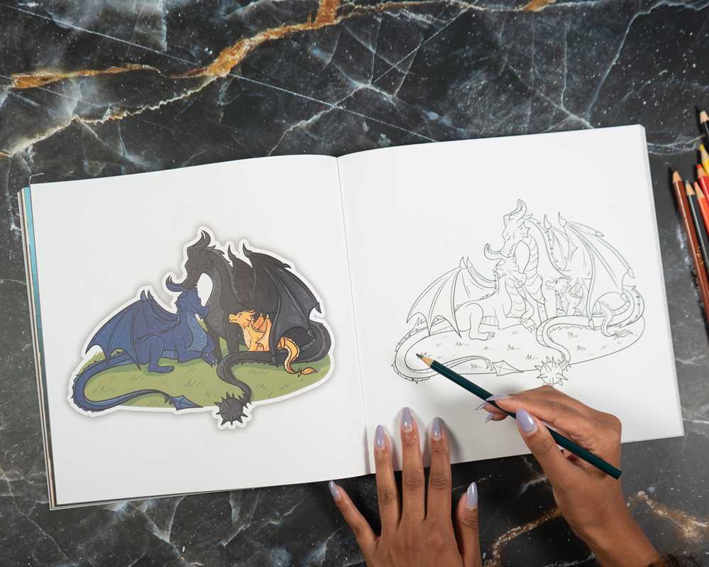 Fourth Wing: The Official Coloring Book