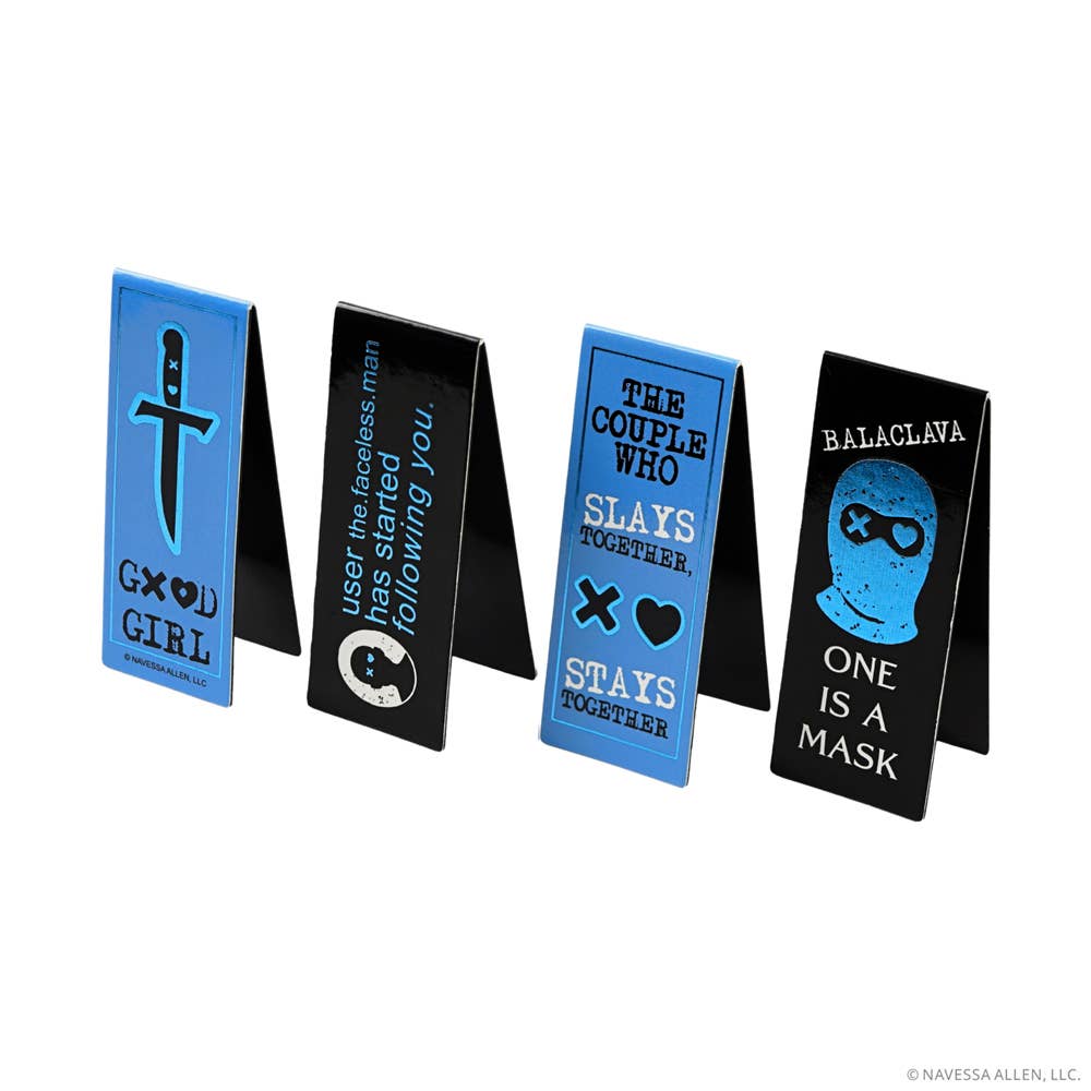 Lights Out Magnetic Bookmarks (4-Pack)