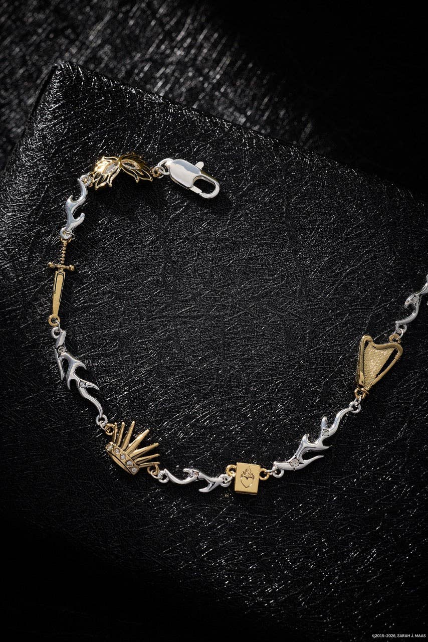 A Court of Thorns and Roses Nesta Archeron Linear Bracelet: Two Tone