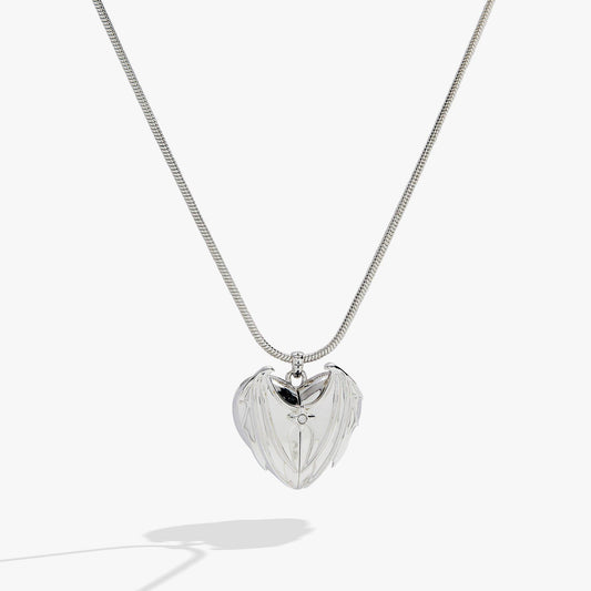 A Court of Thorns and Roses Velaris Heart Locket Necklace: Silver
