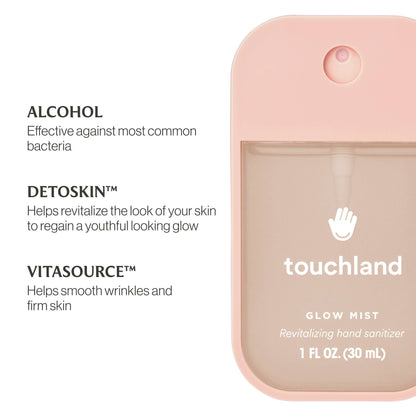 Touchland: Rosewater Glow Mist Revitalizing Hand Sanitizer