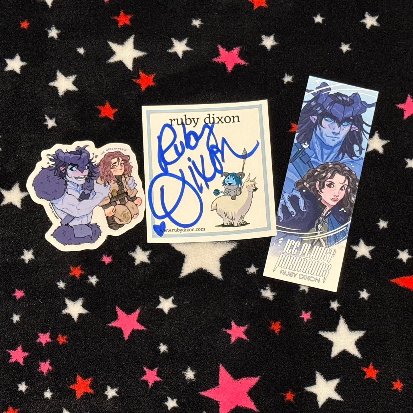 Ice Planet Barbarians by Ruby Dixon, signed bookplate, paperback